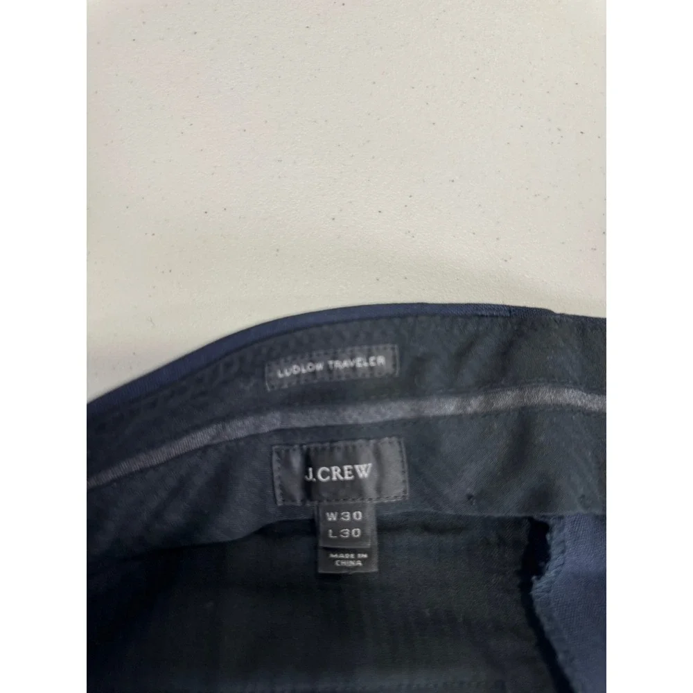J. Crew Men Navy Ludlow Jacket Blazer Pant Suit 36S 30